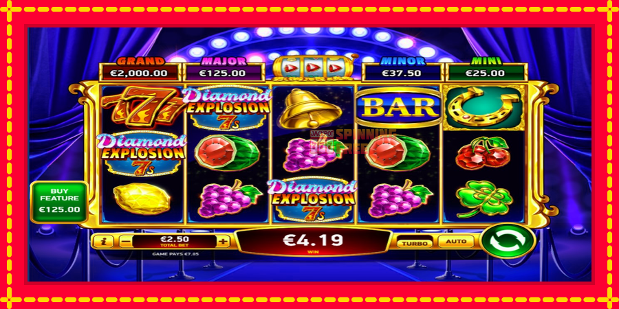 Diamond Explosion 7s SE mesin slot dengan animasi cerah, gambar 3