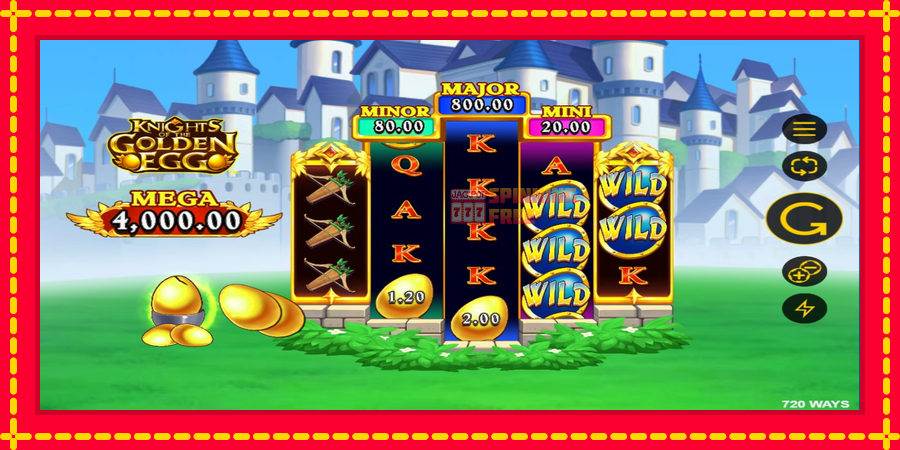 Knights of the Golden Egg mesin slot dengan animasi cerah, gambar 3