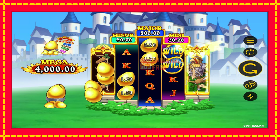 Knights of the Golden Egg mesin slot dengan animasi cerah, gambar 4