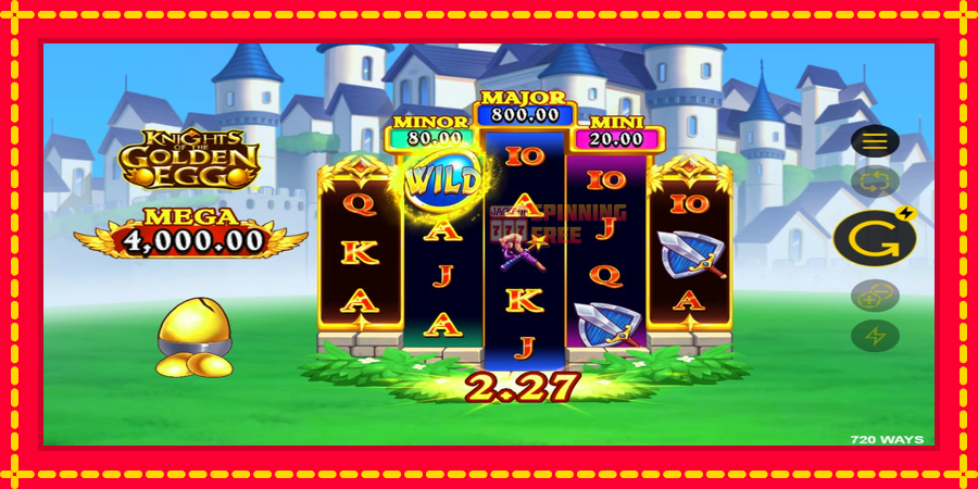 Knights of the Golden Egg mesin slot dengan animasi cerah, gambar 5