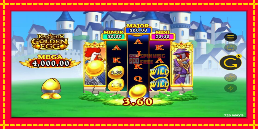 Knights of the Golden Egg mesin slot dengan animasi cerah, gambar 6