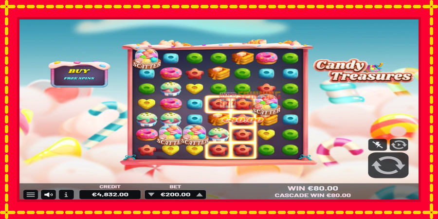 Candy Treasures mesin slot dengan animasi cerah, gambar 3