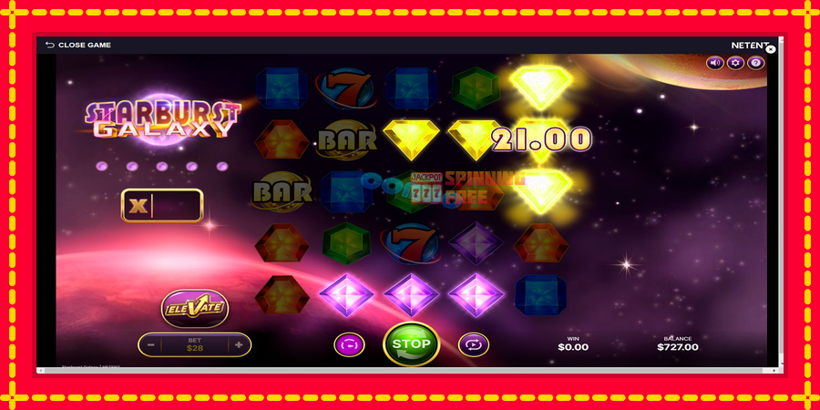 Starburst Galaxy mesin slot dengan animasi cerah, gambar 3