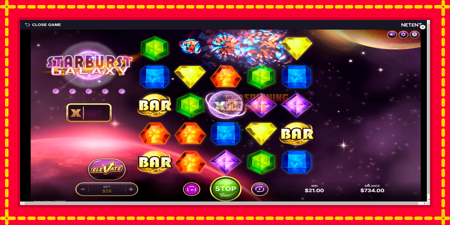 Starburst Galaxy mesin slot dengan animasi cerah, gambar 5