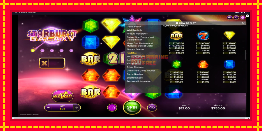 Starburst Galaxy mesin slot dengan animasi cerah, gambar 6