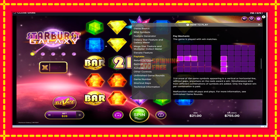 Starburst Galaxy mesin slot dengan animasi cerah, gambar 7