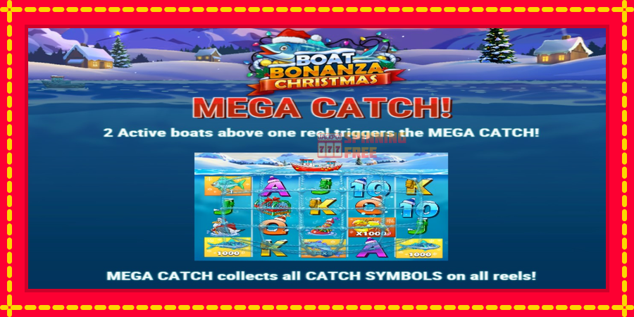 Boat Bonanza Christmas mesin slot dengan animasi cerah, gambar 6