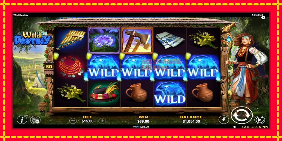 Wild Destiny mesin slot dengan animasi cerah, gambar 3