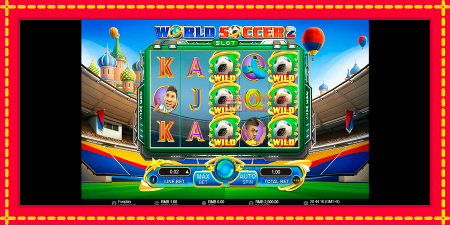 World Soccer Slot 2 mesin slot dengan animasi cerah, gambar 1