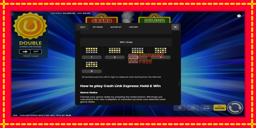 Cash Link Express: Hold & Win mesin slot dengan animasi cerah, gambar 7