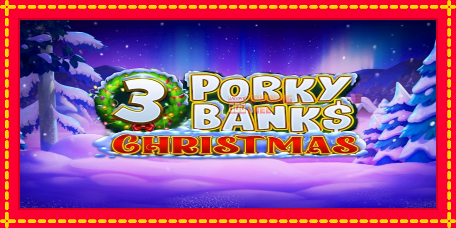 3 Porky Banks Christmas mesin slot dengan animasi cerah, gambar 1