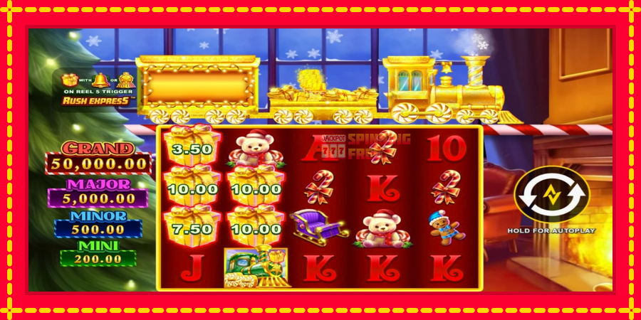 Christmas Rush Express mesin slot dengan animasi cerah, gambar 1