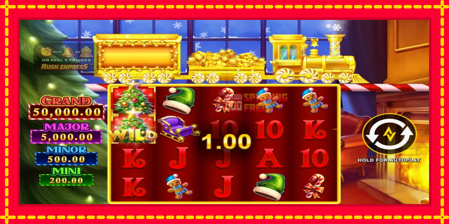 Christmas Rush Express mesin slot dengan animasi cerah, gambar 2