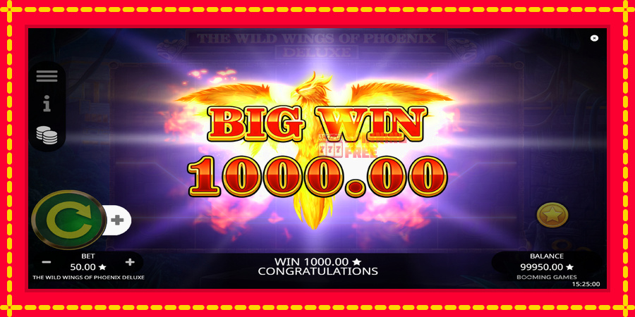 The Wild Wings of Phoenix Deluxe mesin slot dengan animasi cerah, gambar 3