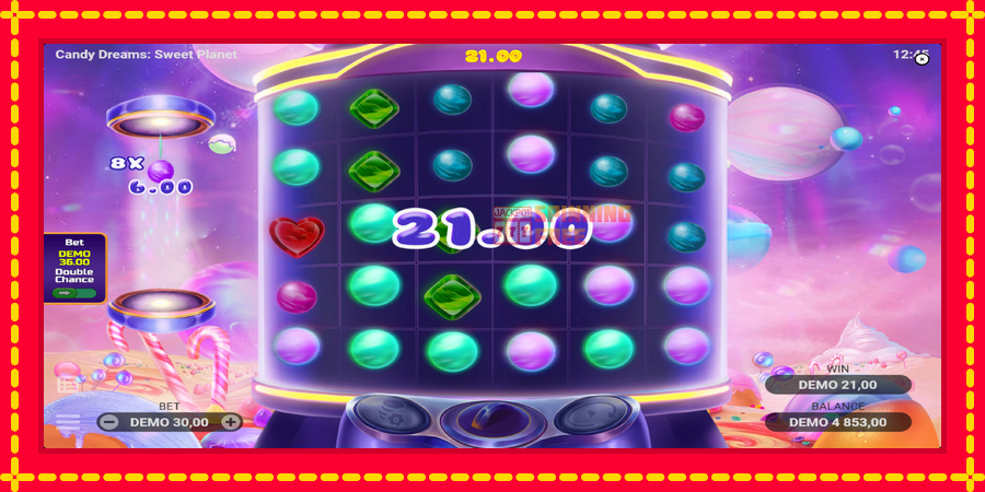 Candy Dreams Sweet Planet mesin slot dengan animasi cerah, gambar 3