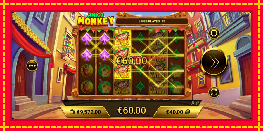 Amigo Monkey mesin slot dengan animasi cerah, gambar 4