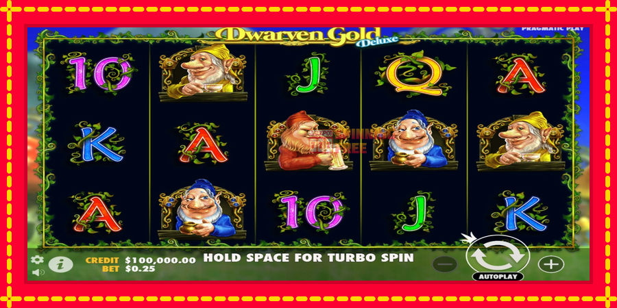 Dwarven Gold Deluxe mesin slot dengan animasi cerah, gambar 1