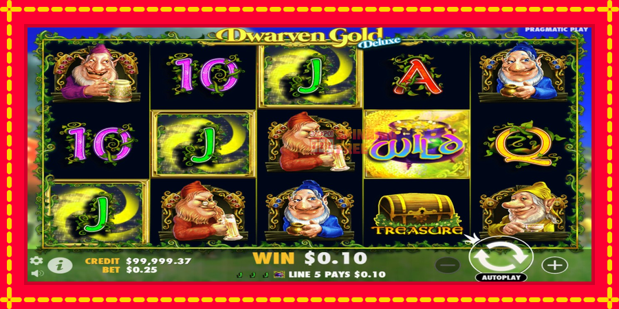 Dwarven Gold Deluxe mesin slot dengan animasi cerah, gambar 3