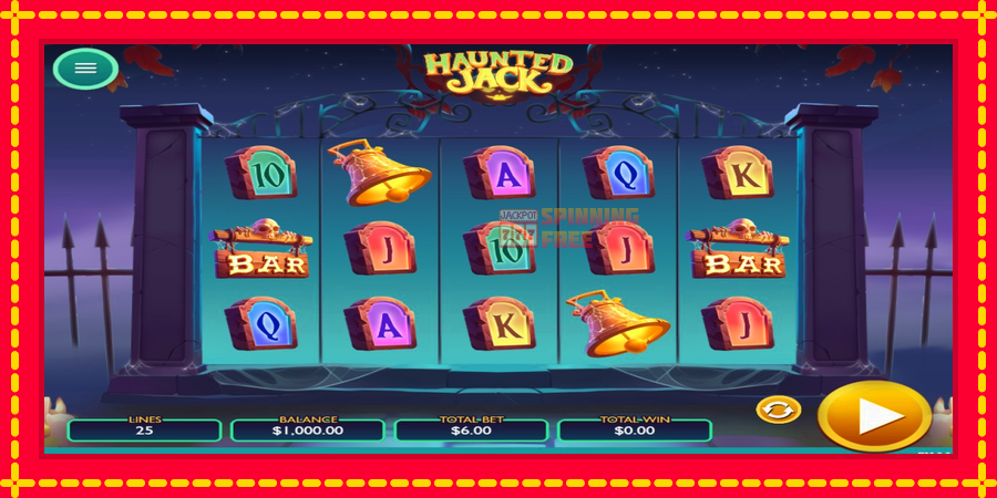 Haunted Jack mesin slot dengan animasi cerah, gambar 1