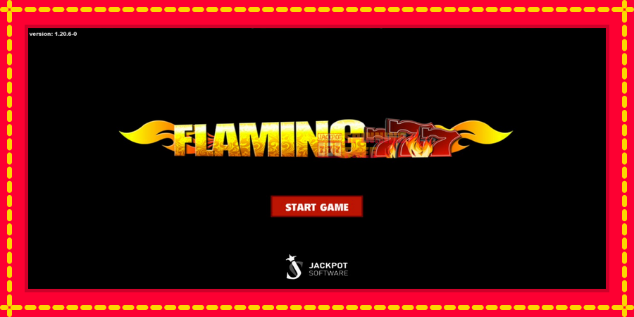 Flaming 777 mesin slot dengan animasi cerah, gambar 1