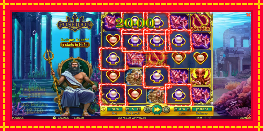 Poseidon mesin slot dengan animasi cerah, gambar 4