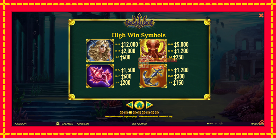 Poseidon mesin slot dengan animasi cerah, gambar 6