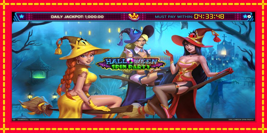 Halloween Spin Party mesin slot dengan animasi cerah, gambar 2