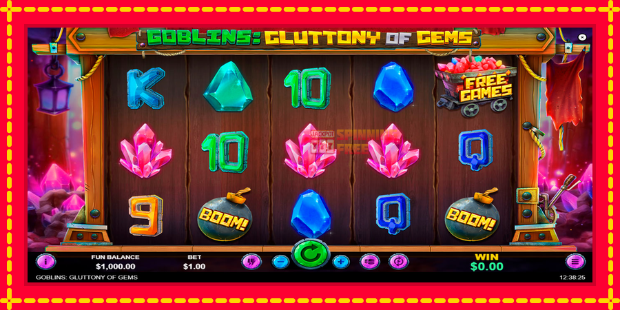 Goblins Gluttony of Gems mesin slot dengan animasi cerah, gambar 1