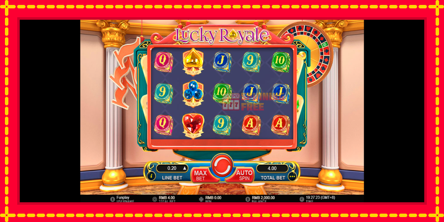 Lucky Royale mesin slot dengan animasi cerah, gambar 1