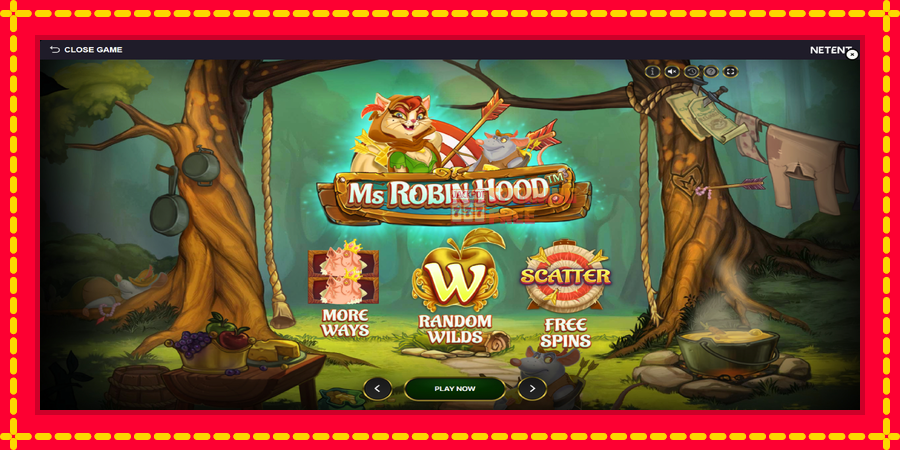 Ms Robin Hood mesin slot dengan animasi cerah, gambar 1