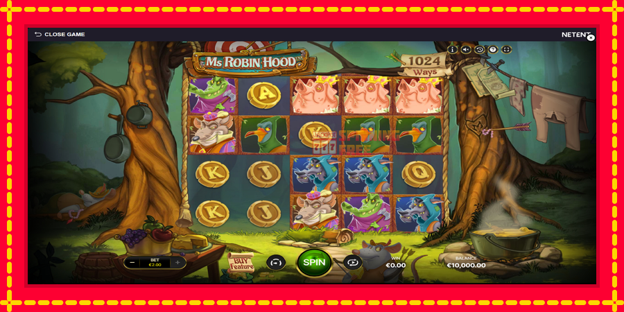 Ms Robin Hood mesin slot dengan animasi cerah, gambar 2