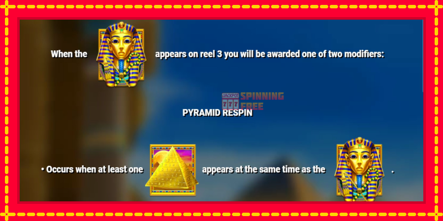 Pyramids of Luxor mesin slot dengan animasi cerah, gambar 4