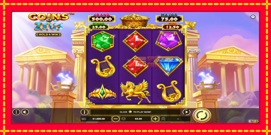 Coins of Zeus mesin slot dengan animasi cerah, gambar 2