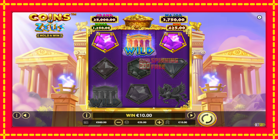 Coins of Zeus mesin slot dengan animasi cerah, gambar 4