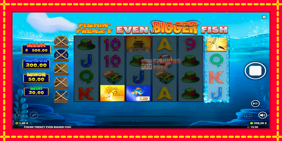 Fishin Frenzy Even Bigger Fish mesin slot dengan animasi cerah, gambar 2