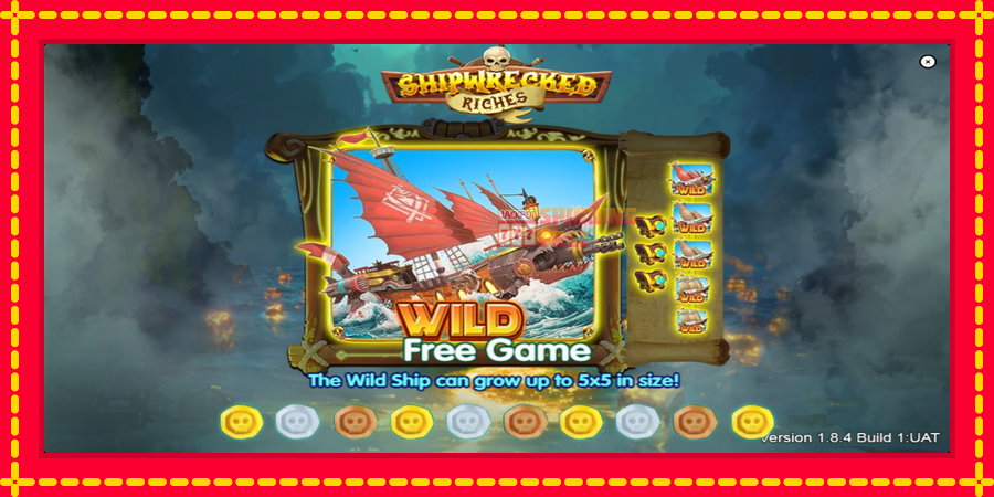 Shipwrecked Riches mesin slot dengan animasi cerah, gambar 1