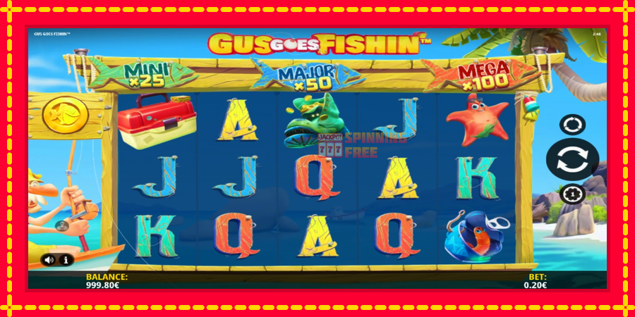 Gus Goes Fishin mesin slot dengan animasi cerah, gambar 2