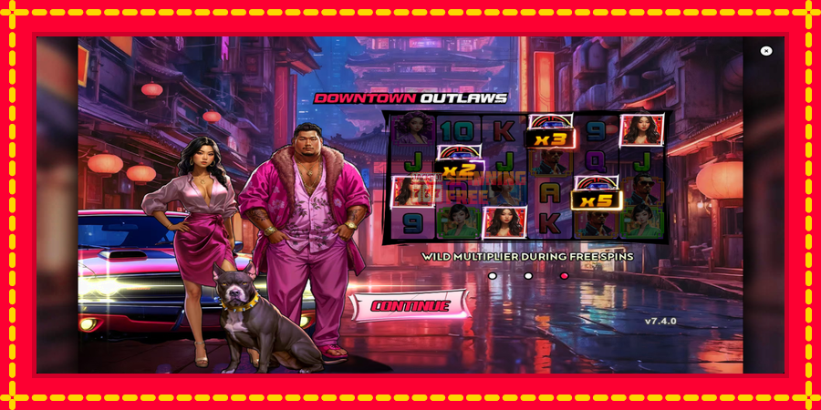 Downtown Outlaws mesin slot dengan animasi cerah, gambar 1