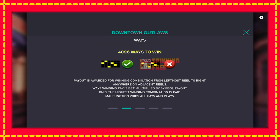 Downtown Outlaws mesin slot dengan animasi cerah, gambar 6