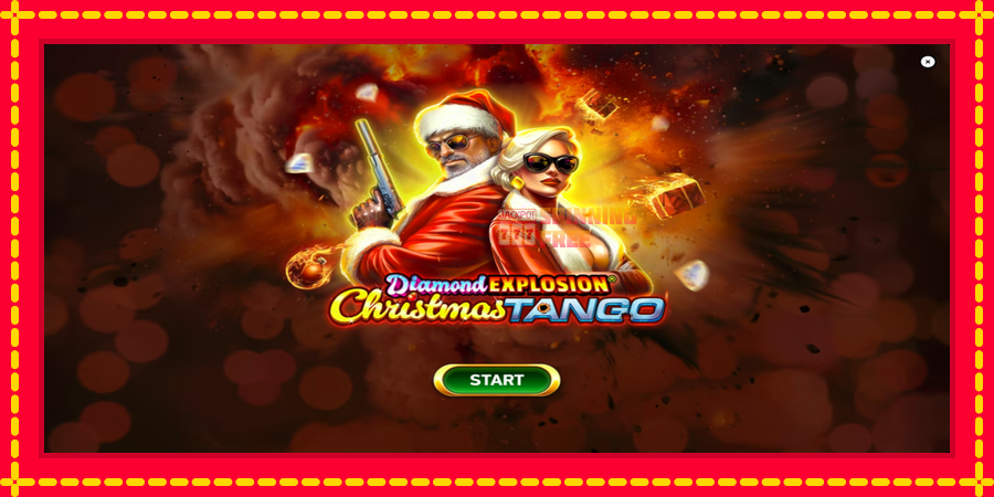 Diamond Explosion Christmas Tango mesin slot dengan animasi cerah, gambar 1