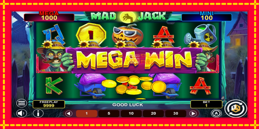 Mad Jack Hold & Win mesin slot dengan animasi cerah, gambar 2