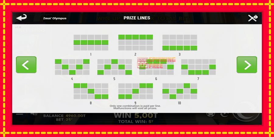 Zeus Olympus mesin slot dengan animasi cerah, gambar 6