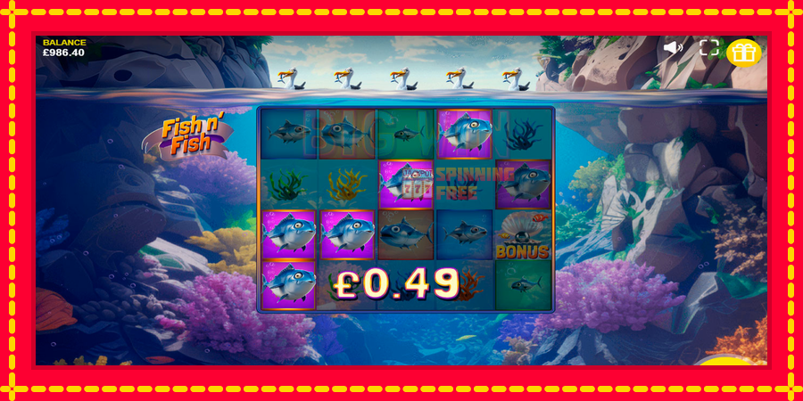 Fish n Fish mesin slot dengan animasi cerah, gambar 3