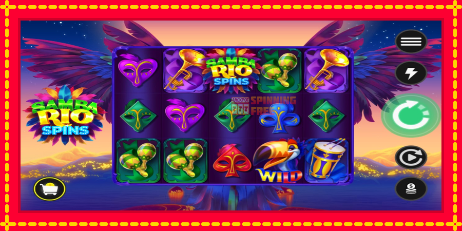 Samba Rio Spins mesin slot dengan animasi cerah, gambar 2