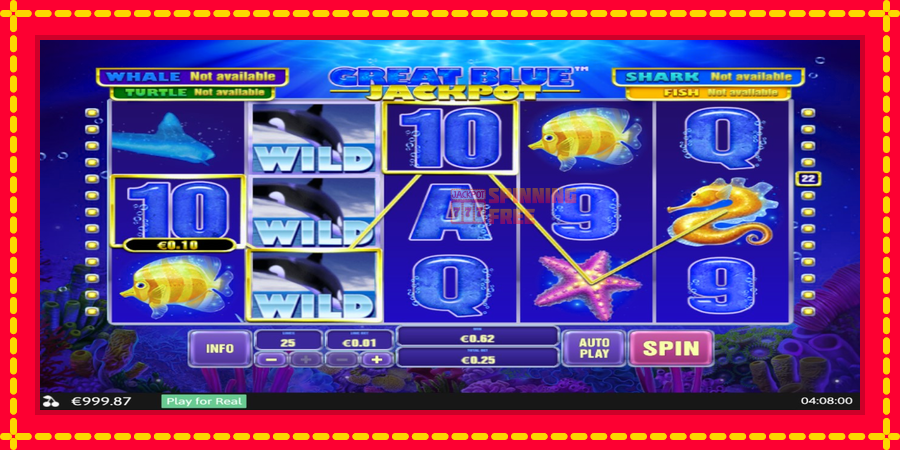 Great Blue Jackpot mesin slot dengan animasi cerah, gambar 3