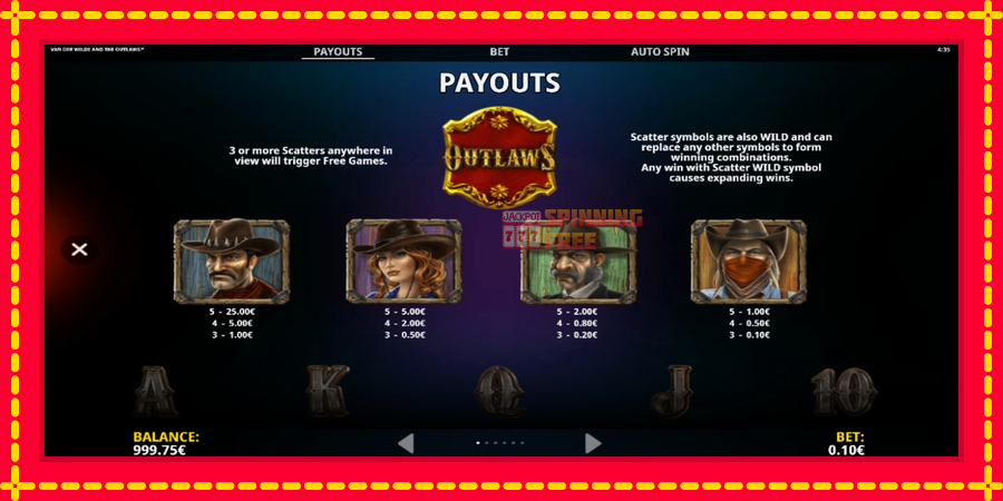 Van der Wilde and The Outlaws mesin slot dengan animasi cerah, gambar 4