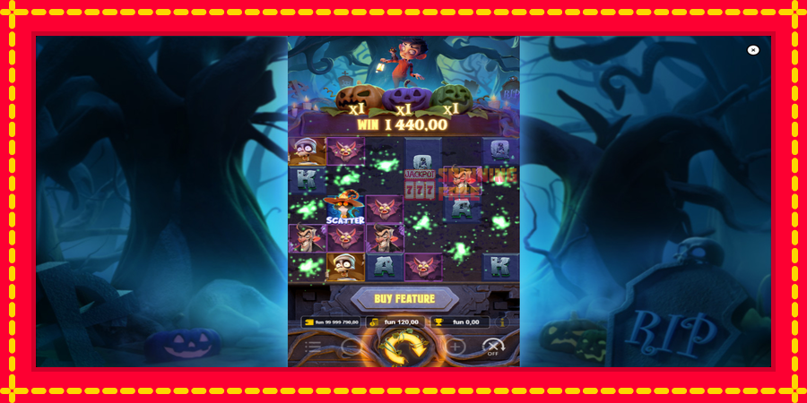 Pumpkin Night mesin slot dengan animasi cerah, gambar 4