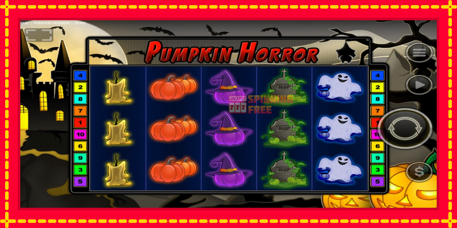 Pumpkin Horror mesin slot dengan animasi cerah, gambar 1