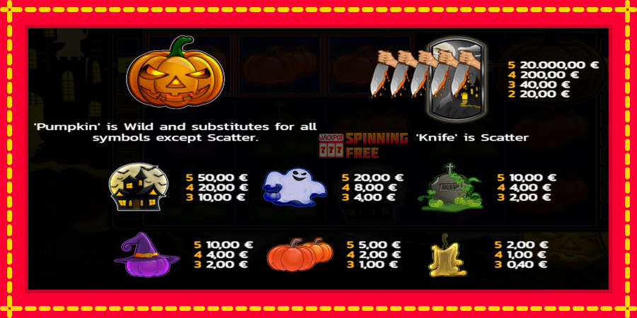 Pumpkin Horror mesin slot dengan animasi cerah, gambar 4