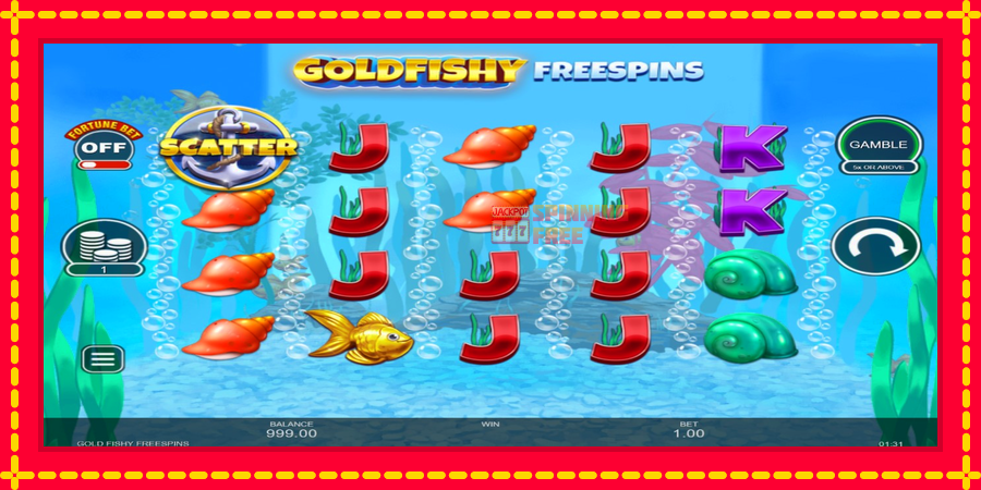 Gold Fishy Free Spins mesin slot dengan animasi cerah, gambar 2